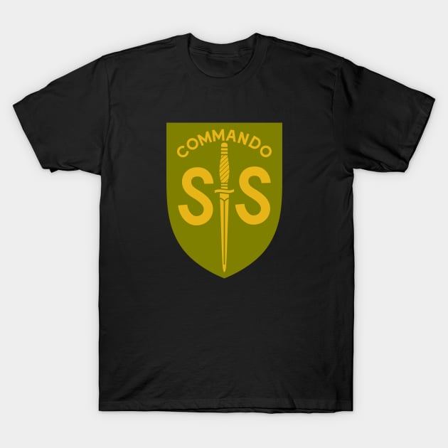 WW2 British Army No2 Commando SAS Badge T-Shirt by GRIM GENT